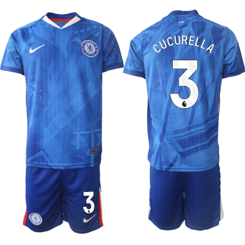 Men 2025-2026 Club Chelsea FC home Blue #3 Soccer Jersey